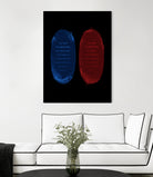 Red Blue Pills by Nikita Abakumov on GIANT ART - black digital painting