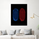 Red Blue Pills by Nikita Abakumov on GIANT ART - black digital painting