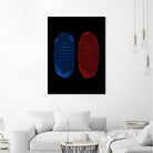 Red Blue Pills by Nikita Abakumov on GIANT ART - black digital painting