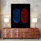 Red Blue Pills by Nikita Abakumov on GIANT ART - black digital painting
