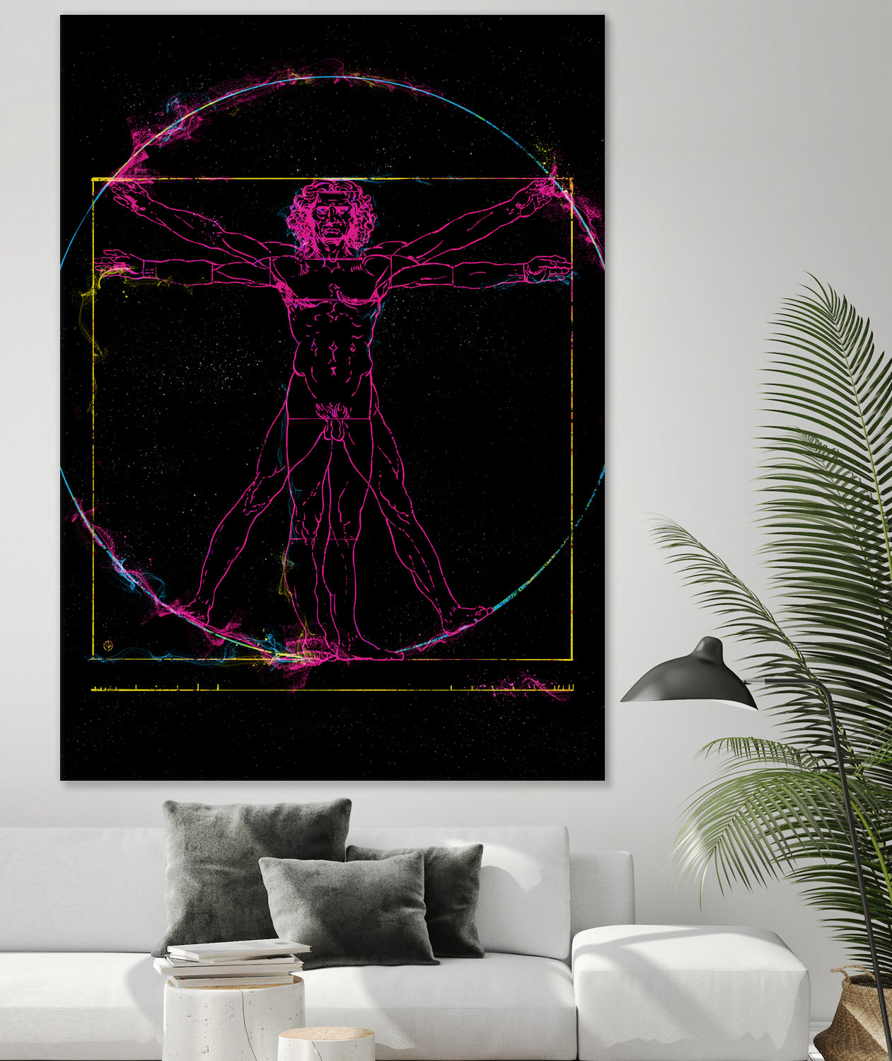 Vitruvian Man by Nikita Abakumov on GIANT ART - black digital painting