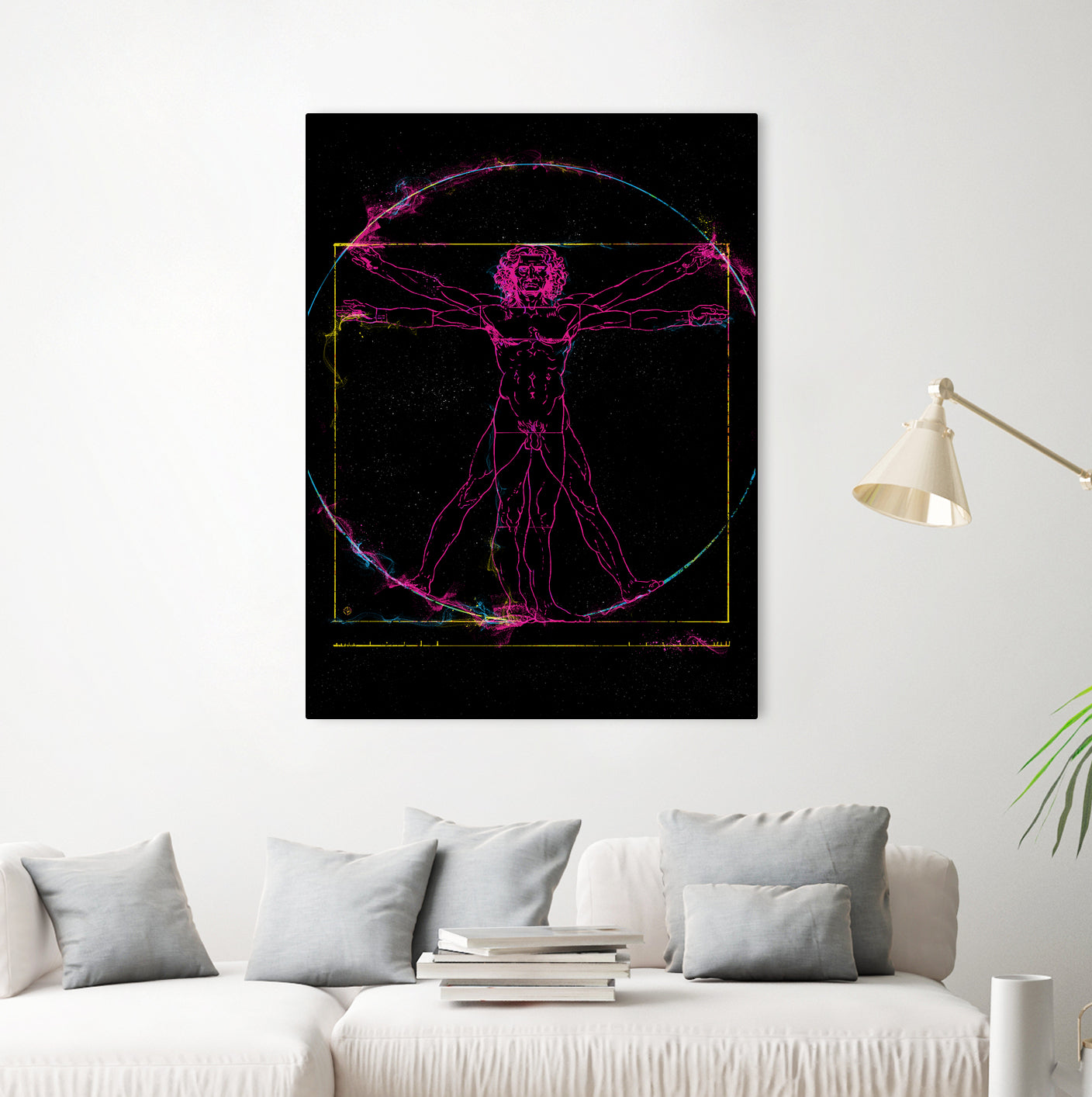 Vitruvian Man by Nikita Abakumov on GIANT ART - black digital painting