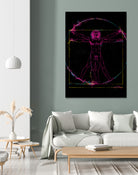 Vitruvian Man by Nikita Abakumov on GIANT ART - black digital painting