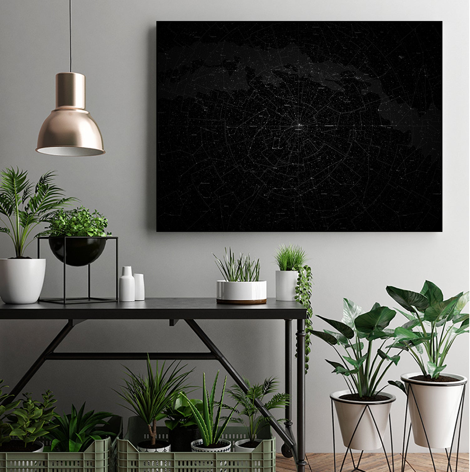 Galaxy Map by Nikita Abakumov on GIANT ART - black mixed media