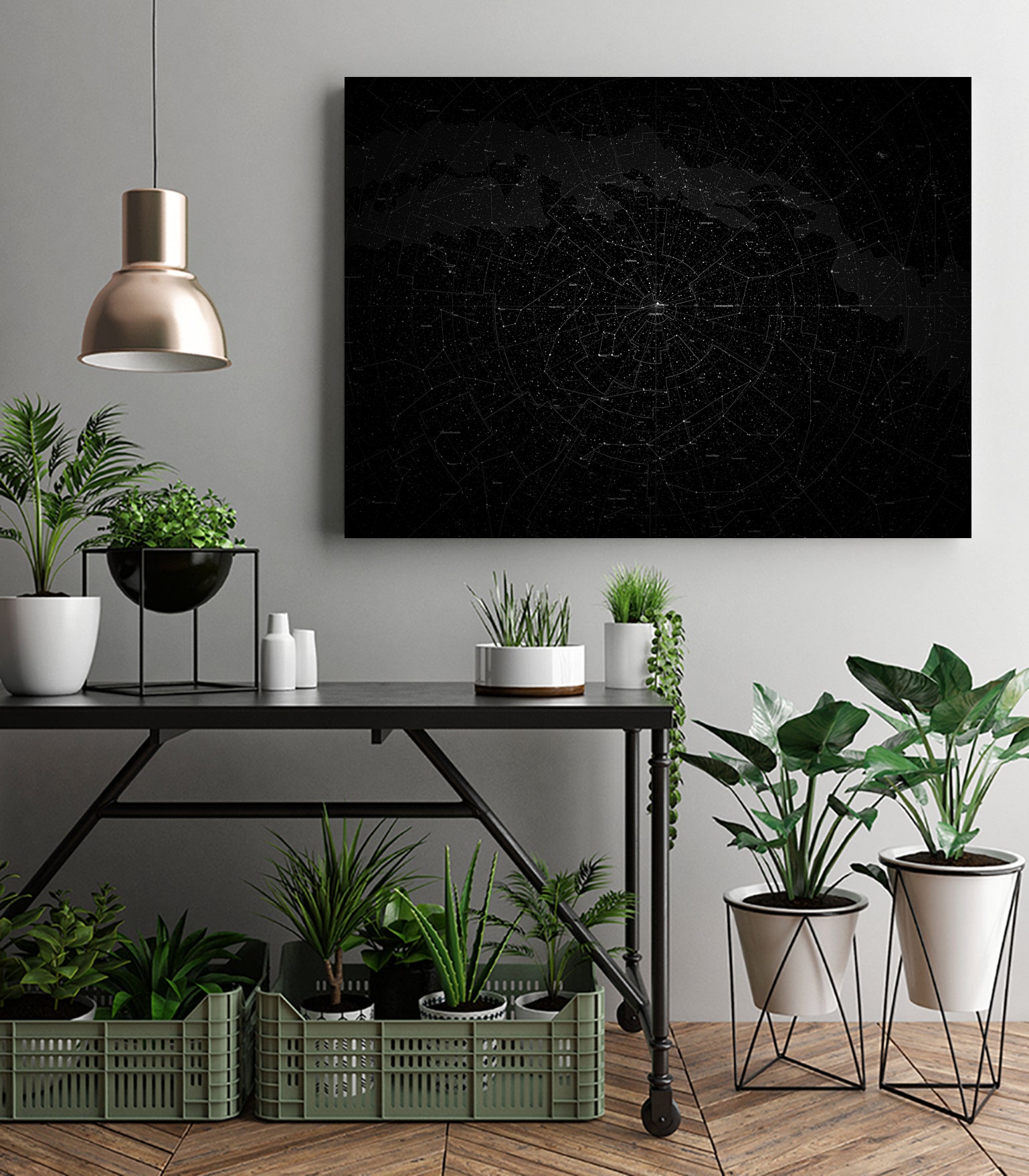 Galaxy Map by Nikita Abakumov on GIANT ART - black mixed media