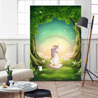 Unicorn Meditation by Ileana Mayer-Dobnig on GIANT ART - green photo illustration