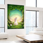 Unicorn Meditation by Ileana Mayer-Dobnig on GIANT ART - green photo illustration