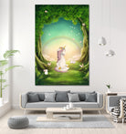 Unicorn Meditation by Ileana Mayer-Dobnig on GIANT ART - green photo illustration