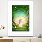 Unicorn Meditation by Ileana Mayer-Dobnig on GIANT ART - green photo illustration