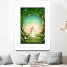 Unicorn Meditation by Ileana Mayer-Dobnig on GIANT ART - green photo illustration