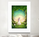 Unicorn Meditation by Ileana Mayer-Dobnig on GIANT ART - green photo illustration