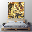 Abstract Marble Painting by Amir Faysal on GIANT ART - yellow digital painting