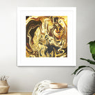 Abstract Marble Painting by Amir Faysal on GIANT ART - yellow digital painting