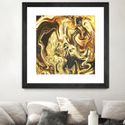 Abstract Marble Painting by Amir Faysal on GIANT ART - yellow digital painting