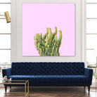 Summer Cactus Fingers on Soft Lavender by Dominique Van Roey on GIANT ART - pink photo manipulation