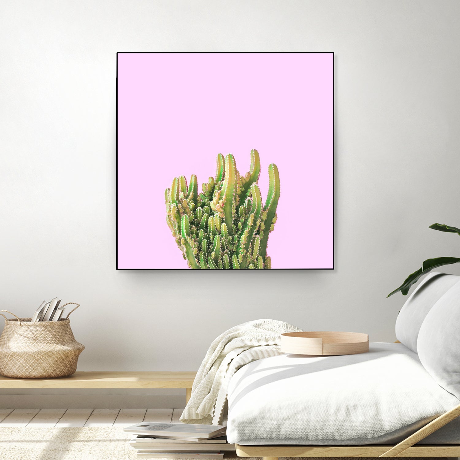 Summer Cactus Fingers on Soft Lavender by Dominique Van Roey on GIANT ART - pink photo manipulation