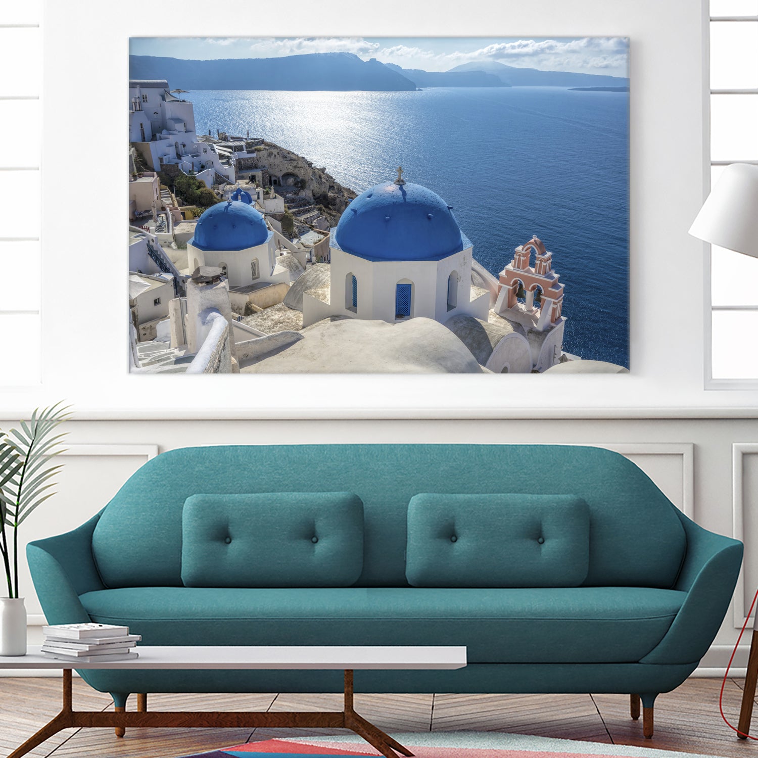 Santorini, Greece by I Bjork on GIANT ART - blue photo illustration