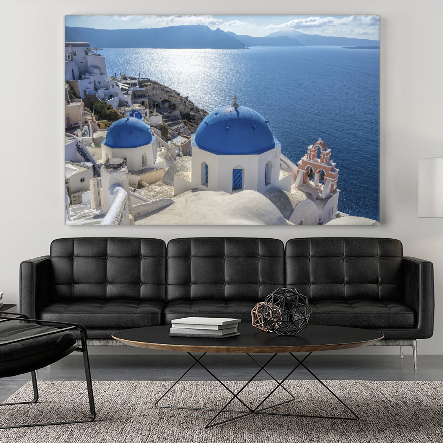 Santorini, Greece by I Bjork on GIANT ART - blue photo illustration