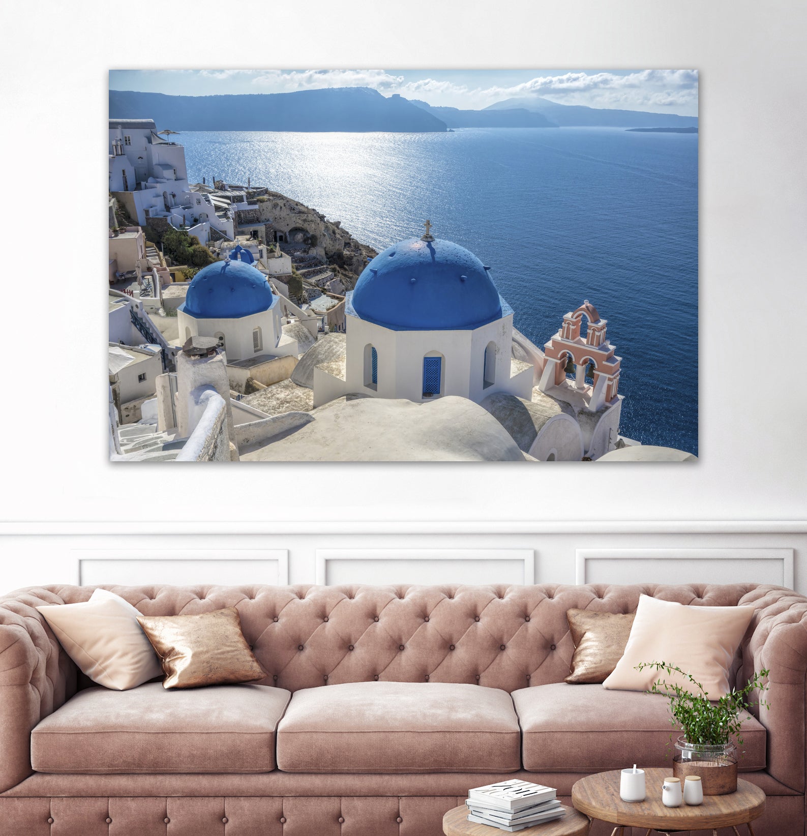 Santorini, Greece by I Bjork on GIANT ART - blue photo illustration