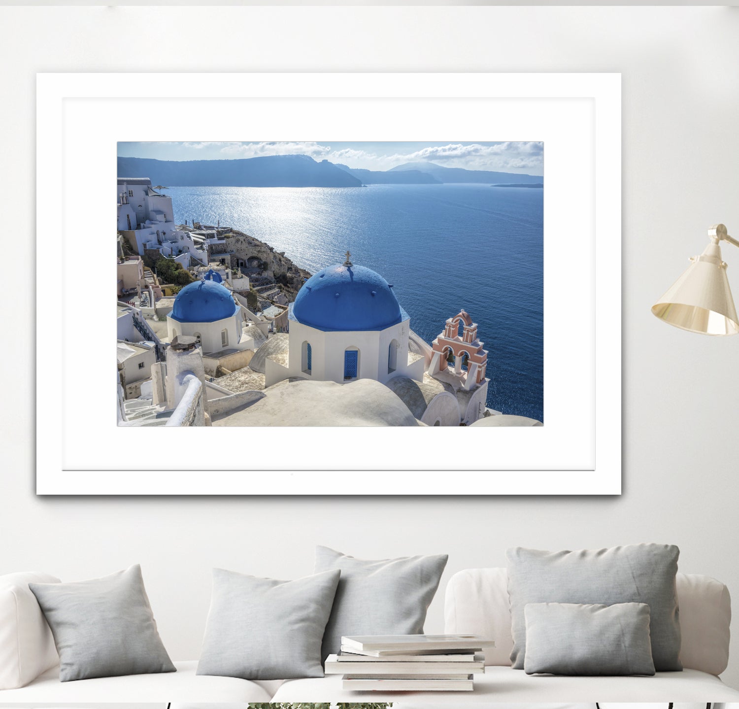 Santorini, Greece by I Bjork on GIANT ART - blue photo illustration