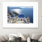 Santorini, Greece by I Bjork on GIANT ART - blue photo illustration