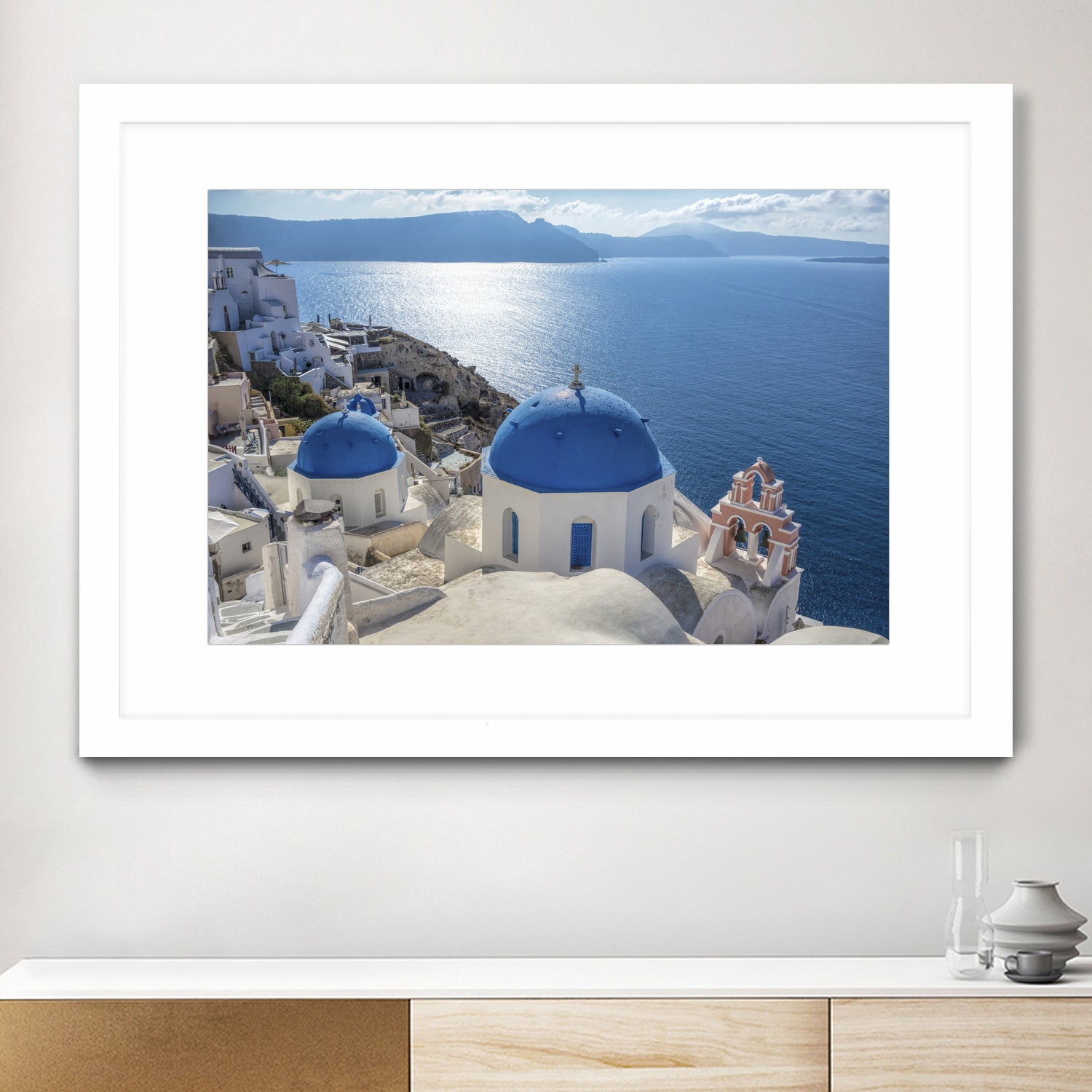 Santorini, Greece by I Bjork on GIANT ART - blue photo illustration