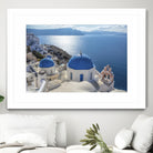 Santorini, Greece by I Bjork on GIANT ART - blue photo illustration