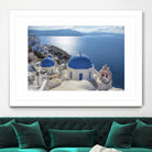 Santorini, Greece by I Bjork on GIANT ART - blue photo illustration