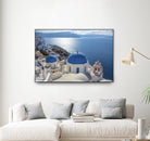 Santorini, Greece by I Bjork on GIANT ART - blue photo illustration