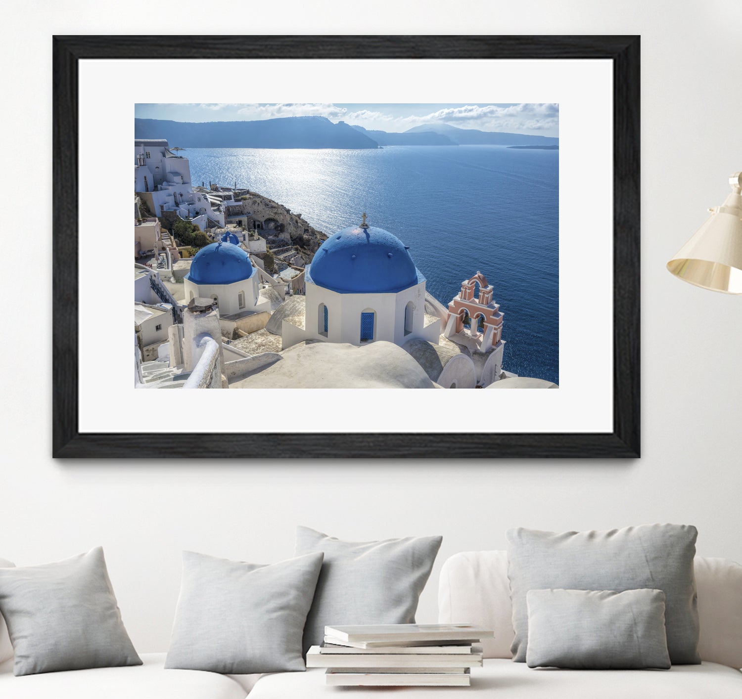 Santorini, Greece by I Bjork on GIANT ART - blue photo illustration