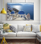 Santorini, Greece by I Bjork on GIANT ART - blue photo illustration