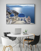 Santorini, Greece by I Bjork on GIANT ART - blue photo illustration