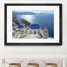 Santorini, Greece by I Bjork on GIANT ART - blue photo illustration