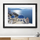 Santorini, Greece by I Bjork on GIANT ART - blue photo illustration