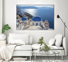 Santorini, Greece by I Bjork on GIANT ART - blue photo illustration