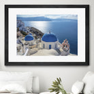 Santorini, Greece by I Bjork on GIANT ART - blue photo illustration