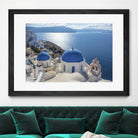 Santorini, Greece by I Bjork on GIANT ART - blue photo illustration