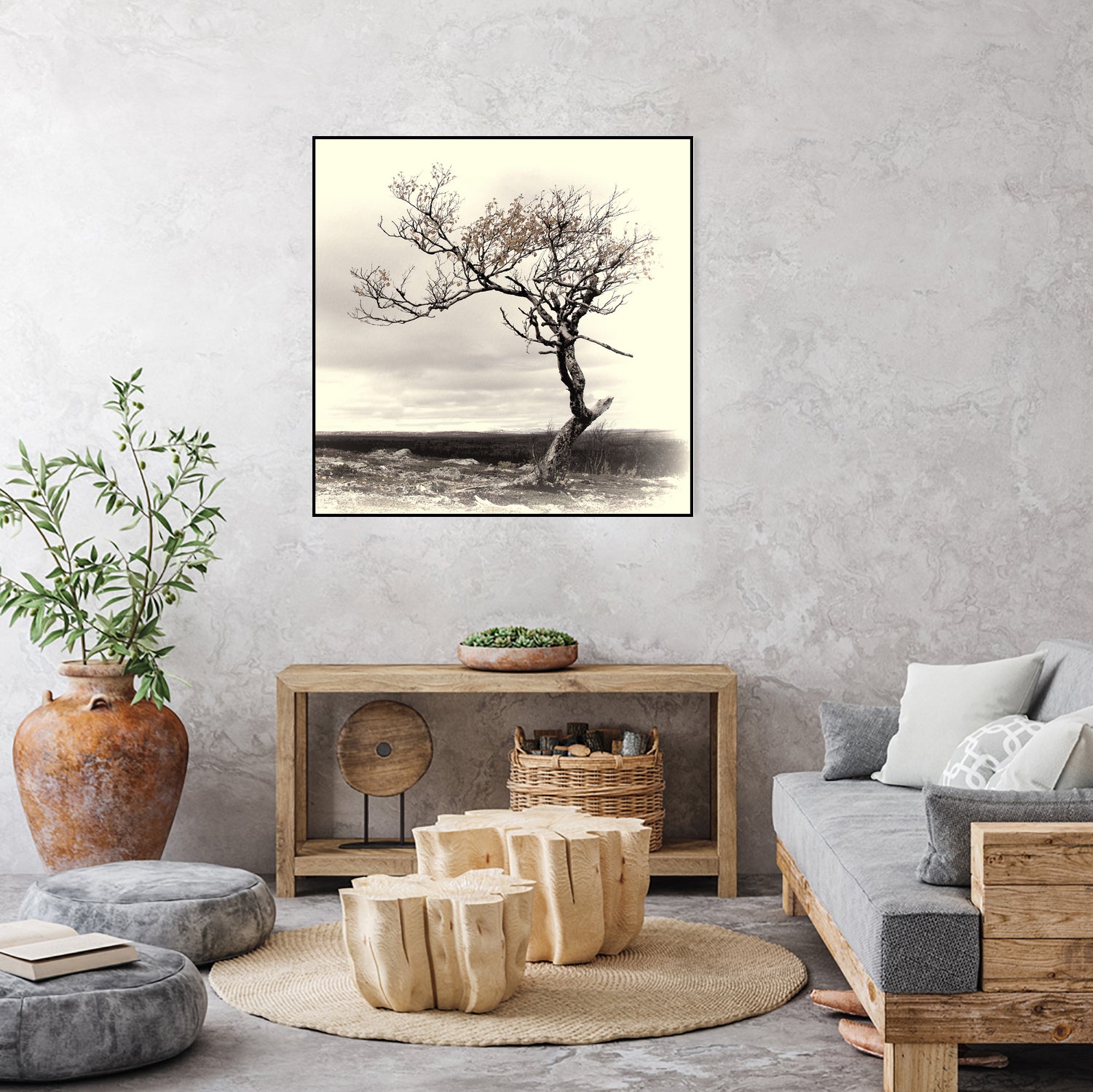 Lonely Tree by I Bjork on GIANT ART - gray photo illustration