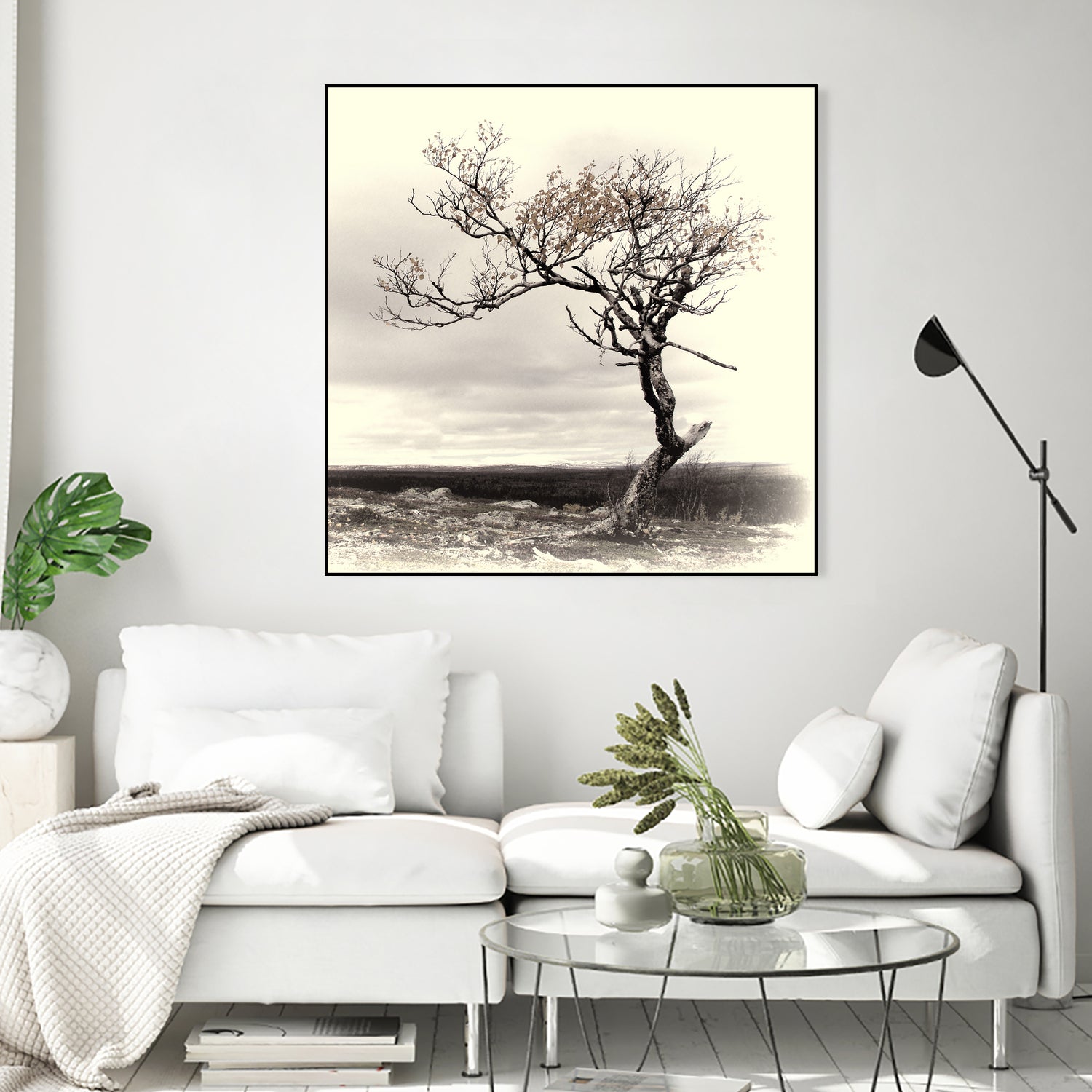 Lonely Tree by I Bjork on GIANT ART - gray photo illustration