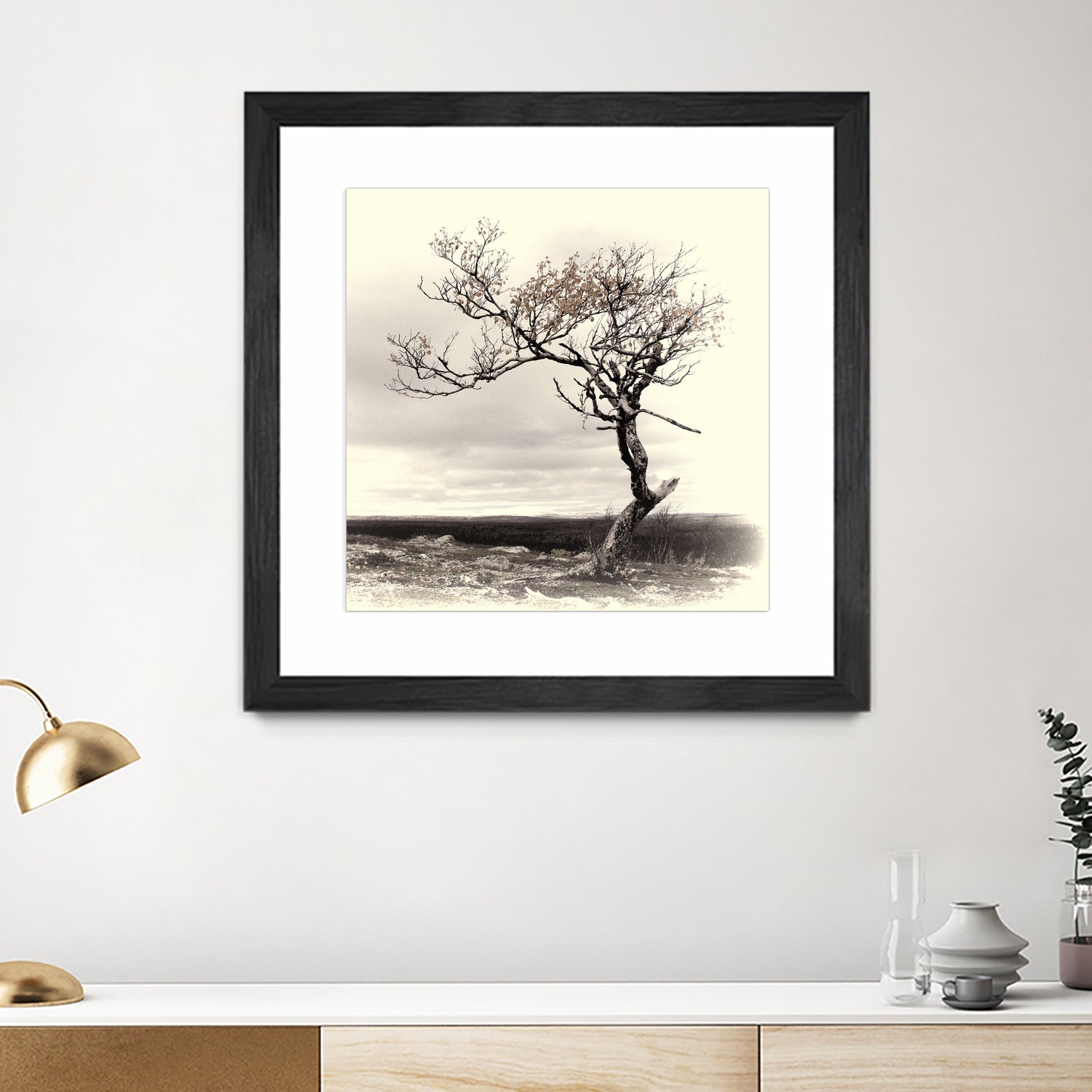 Lonely Tree by I Bjork on GIANT ART - gray photo illustration