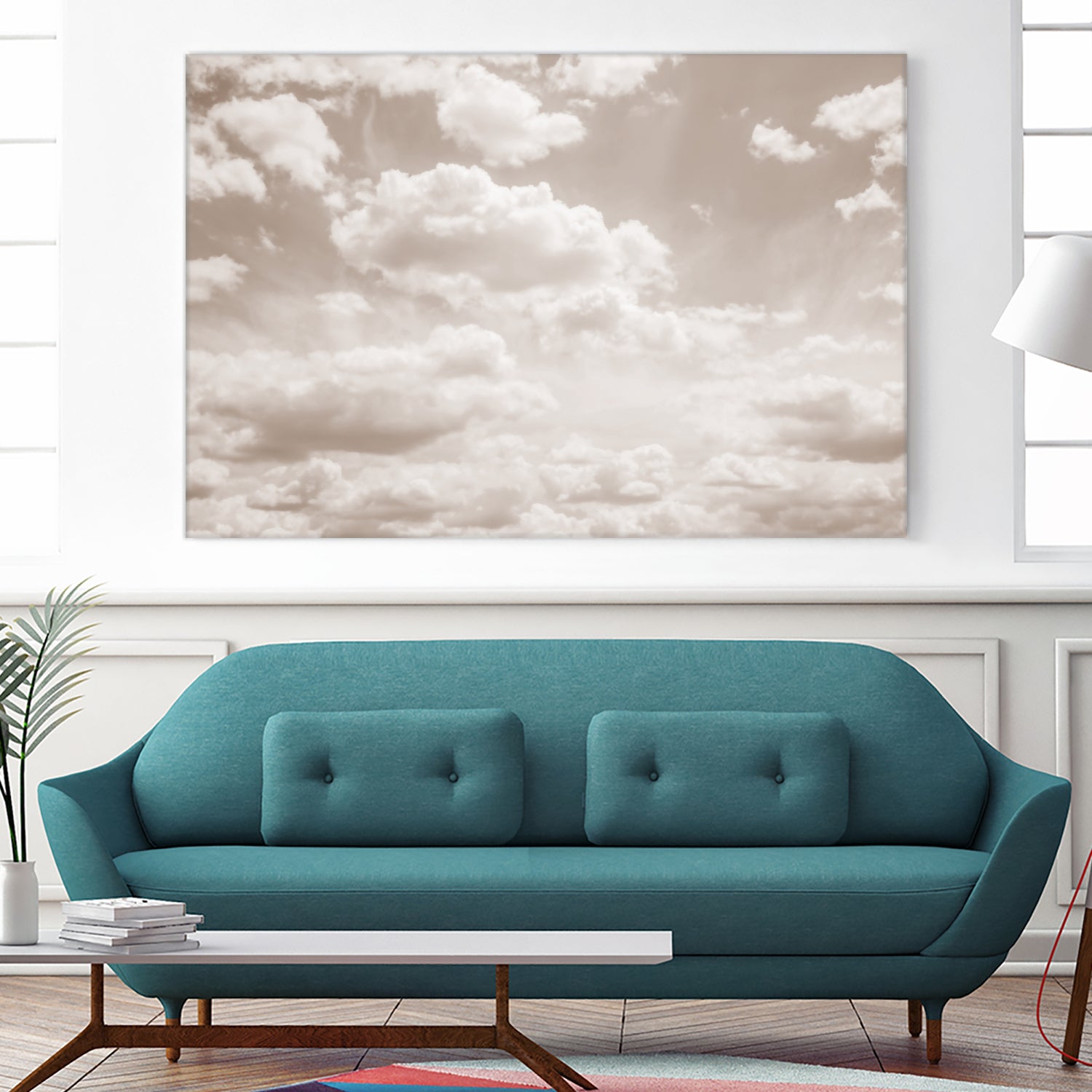 Soft Beige Clouds 4 by Anitas Bellas Art on GIANT ART - beige coastal beige