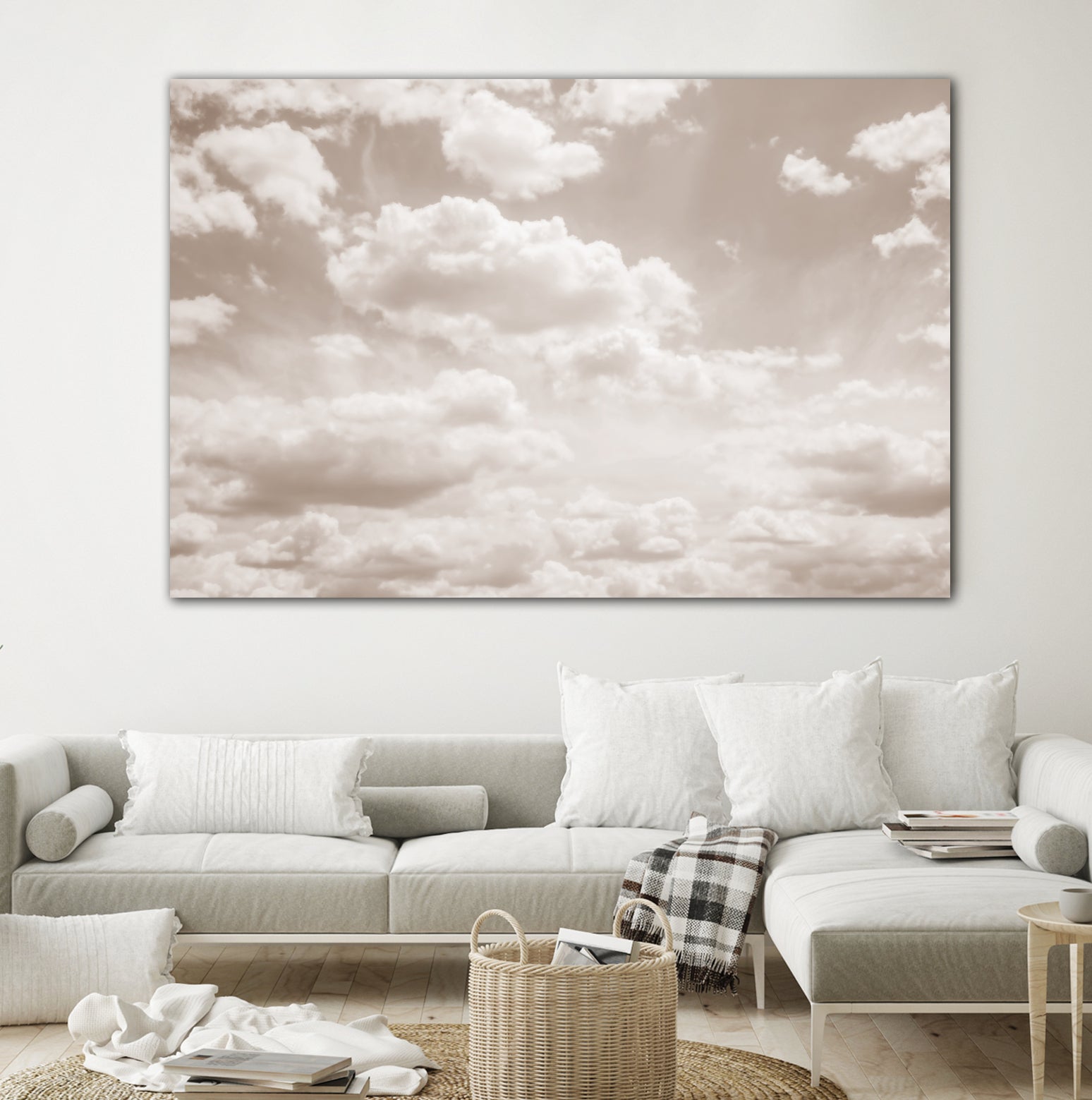 Soft Beige Clouds 4 by Anitas Bellas Art on GIANT ART - beige coastal beige