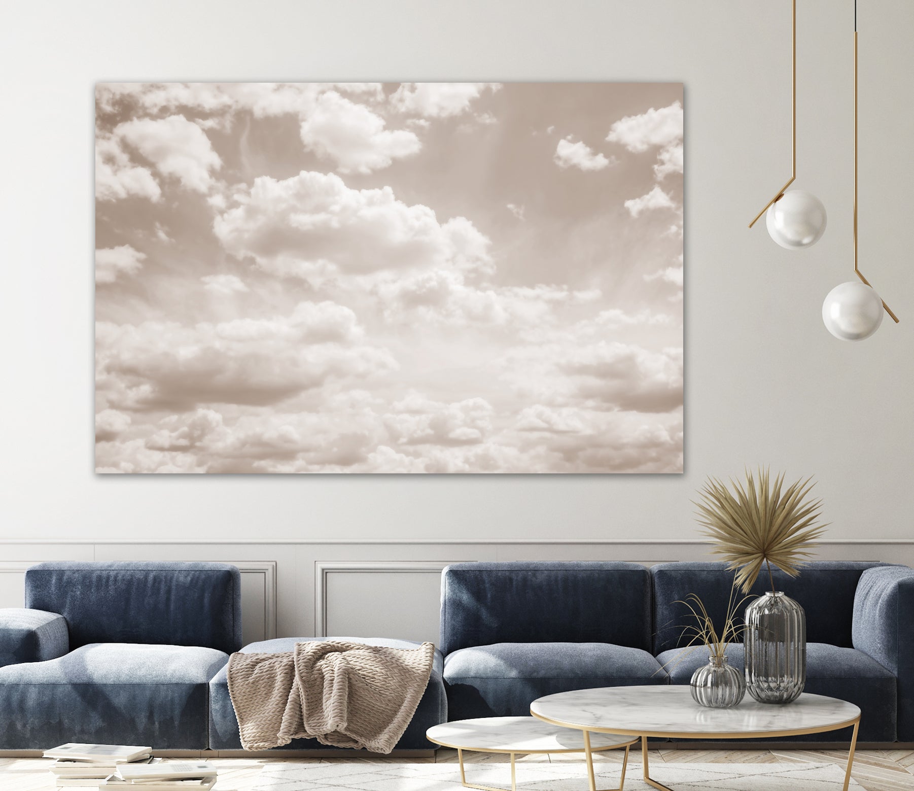 Soft Beige Clouds 4 by Anitas Bellas Art on GIANT ART - beige coastal beige