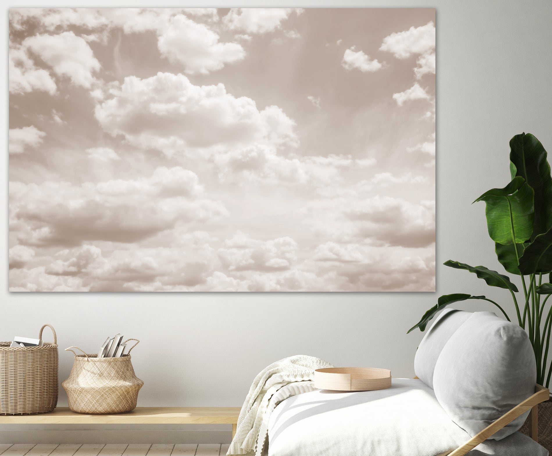 Soft Beige Clouds 4 by Anitas Bellas Art on GIANT ART - beige coastal beige