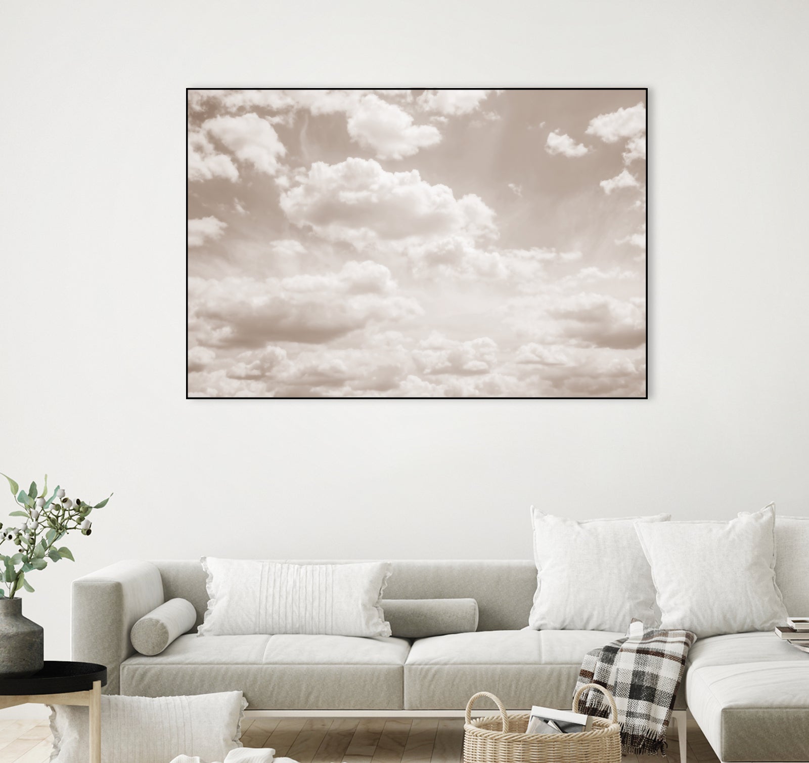 Soft Beige Clouds 4 by Anitas Bellas Art on GIANT ART - beige coastal beige