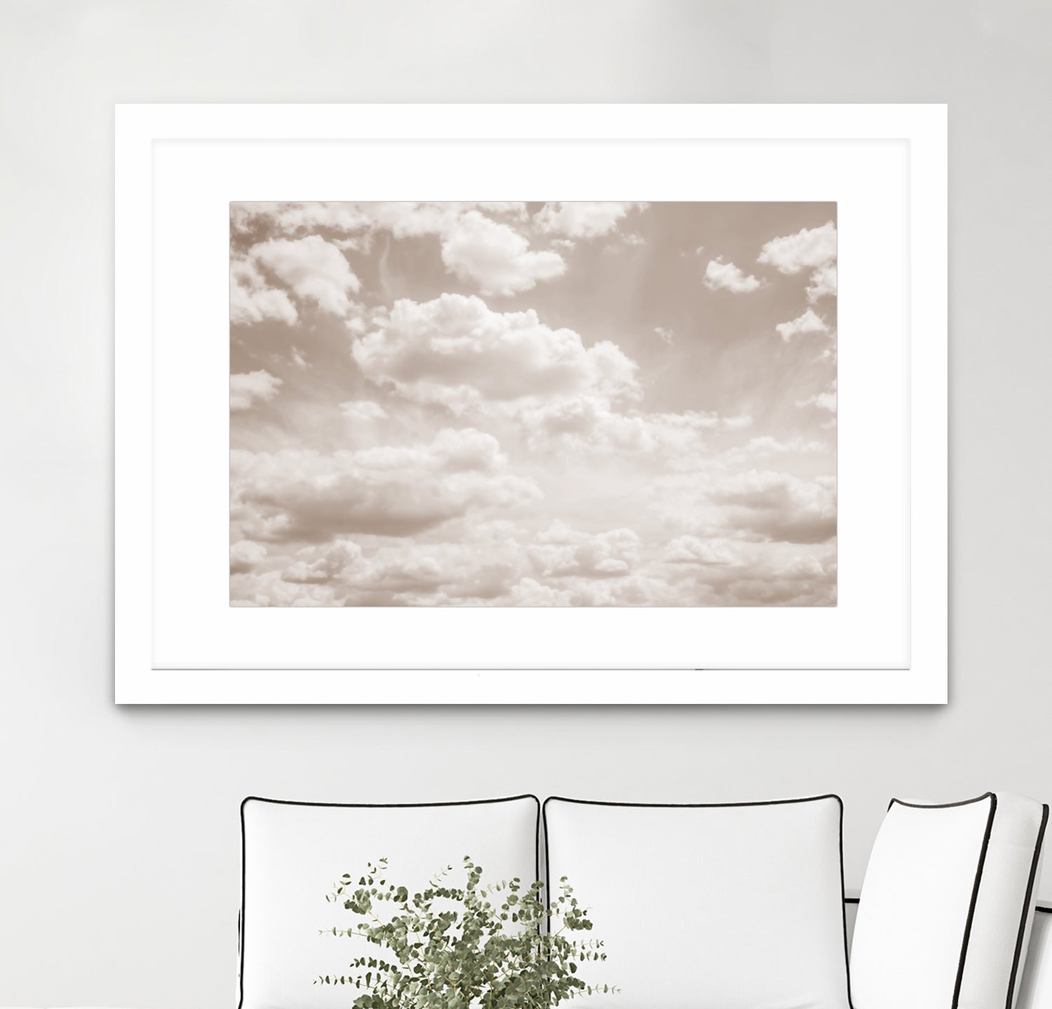 Soft Beige Clouds 4 by Anitas Bellas Art on GIANT ART - beige coastal beige