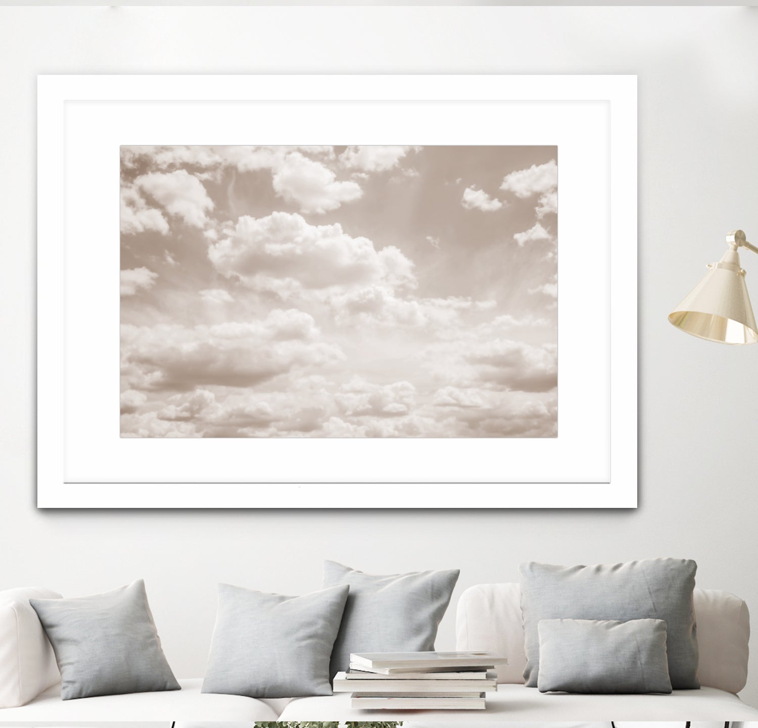 Soft Beige Clouds 4 by Anitas Bellas Art on GIANT ART - beige coastal beige