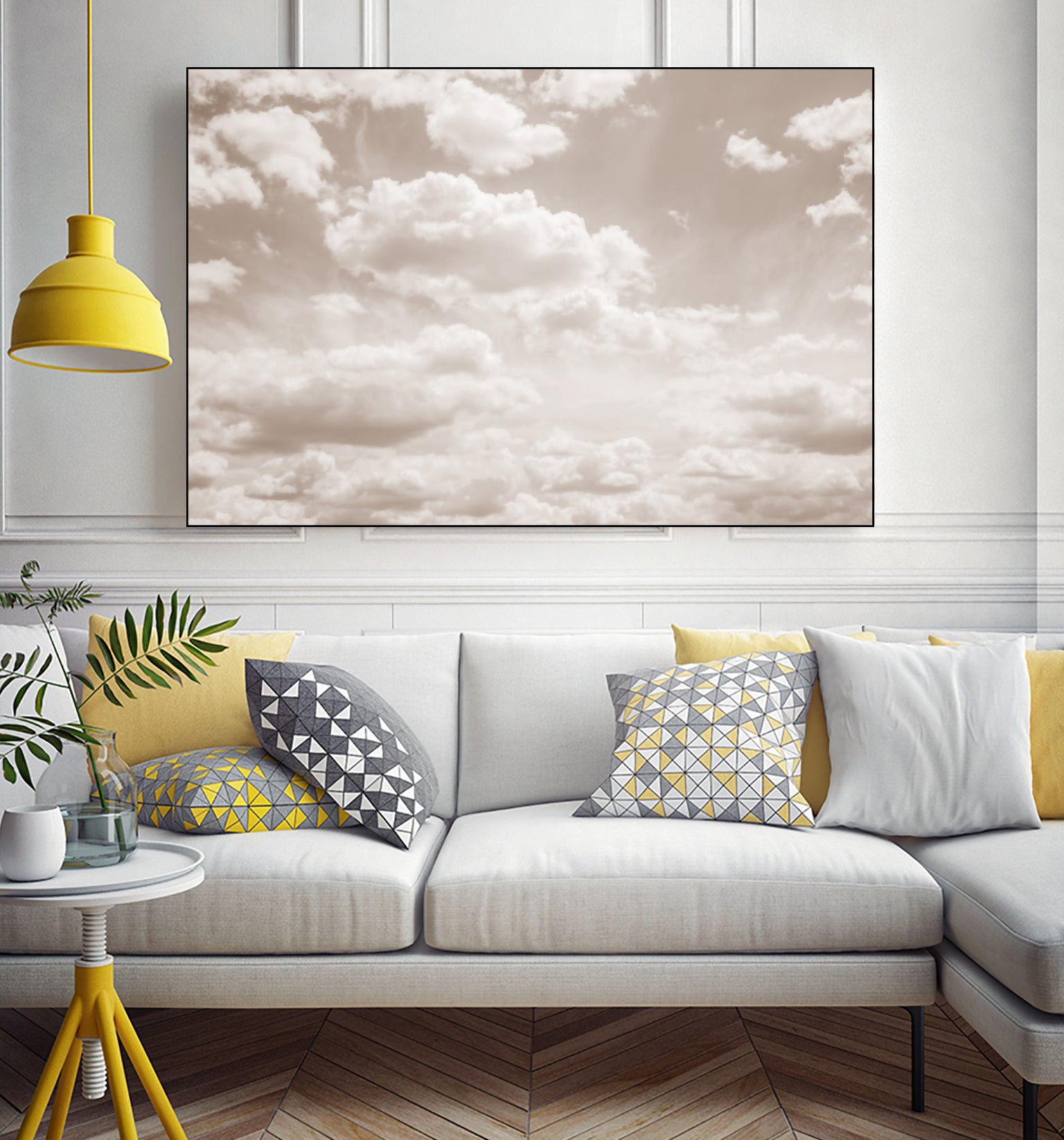 Soft Beige Clouds 4 by Anitas Bellas Art on GIANT ART - beige coastal beige