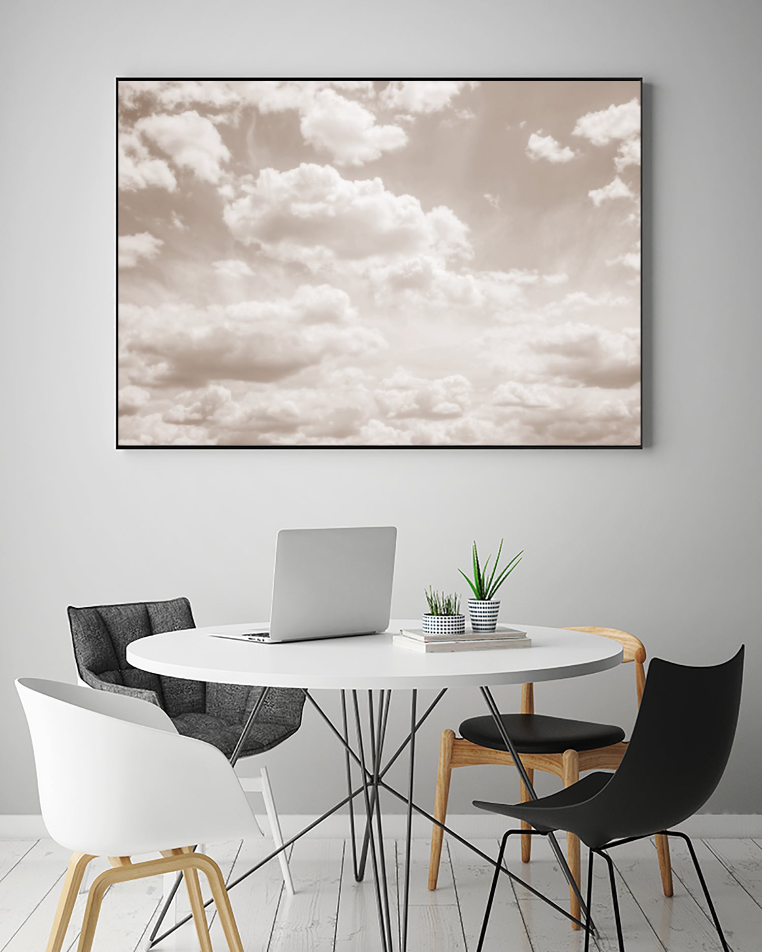 Soft Beige Clouds 4 by Anitas Bellas Art on GIANT ART - beige coastal beige