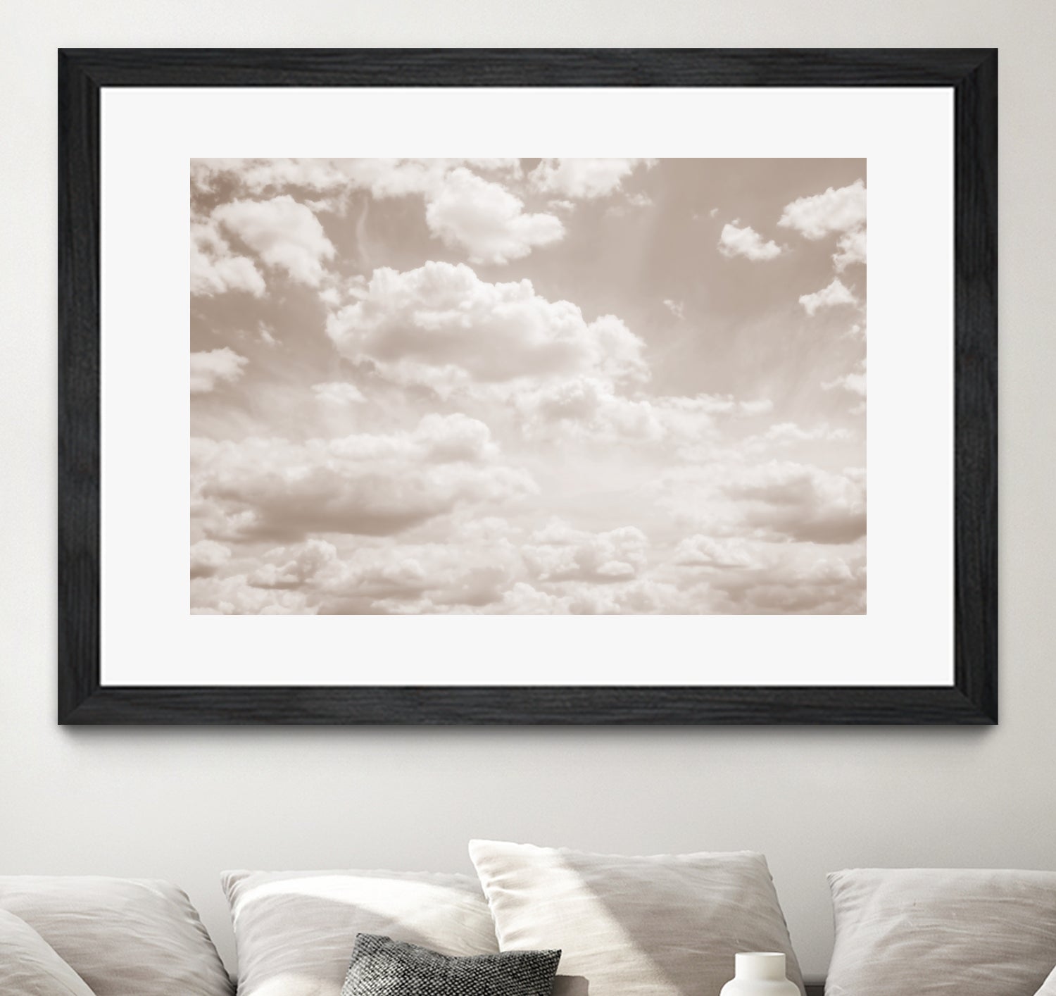 Soft Beige Clouds 4 by Anitas Bellas Art on GIANT ART - beige coastal beige